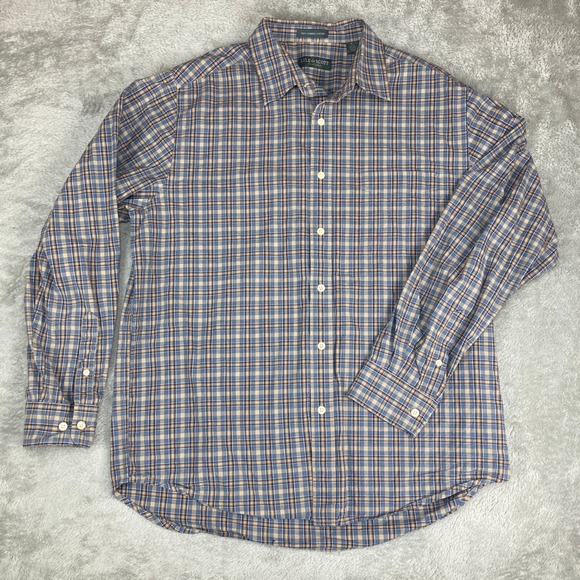 Lyle & Scott Other - Lyle & Scott Scotland Men's Plaid Button Down Shirt Size L 100% Combed Cotton